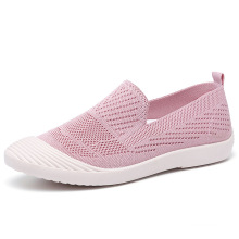 36-40 yards Wholesale slip-on casual Shoes Flying woven breathable cloth shoes mesh light soft sneakers Walking shoes for women